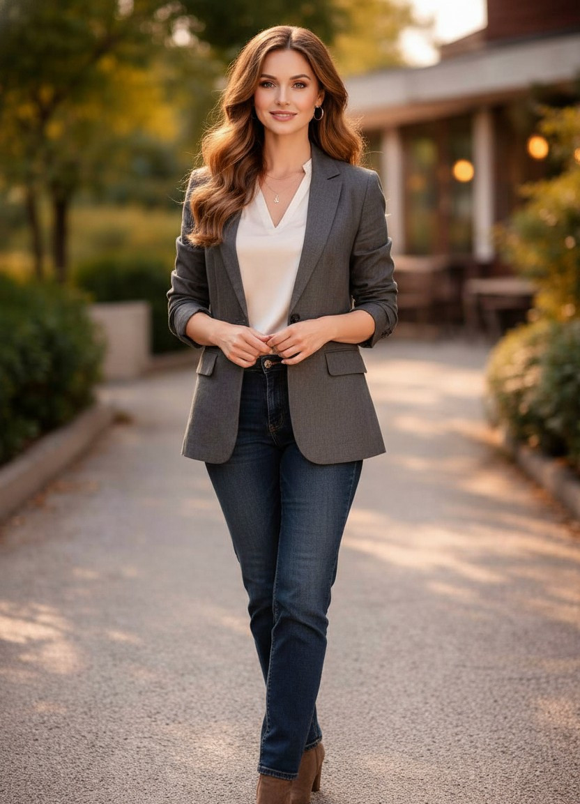 Different Ages Portrait — Mature Confidence (Age 40–45) (Female)