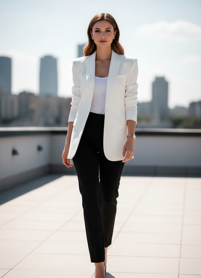 Luxury Fashion Editorial — Rooftop Fashion Shoot (Female)