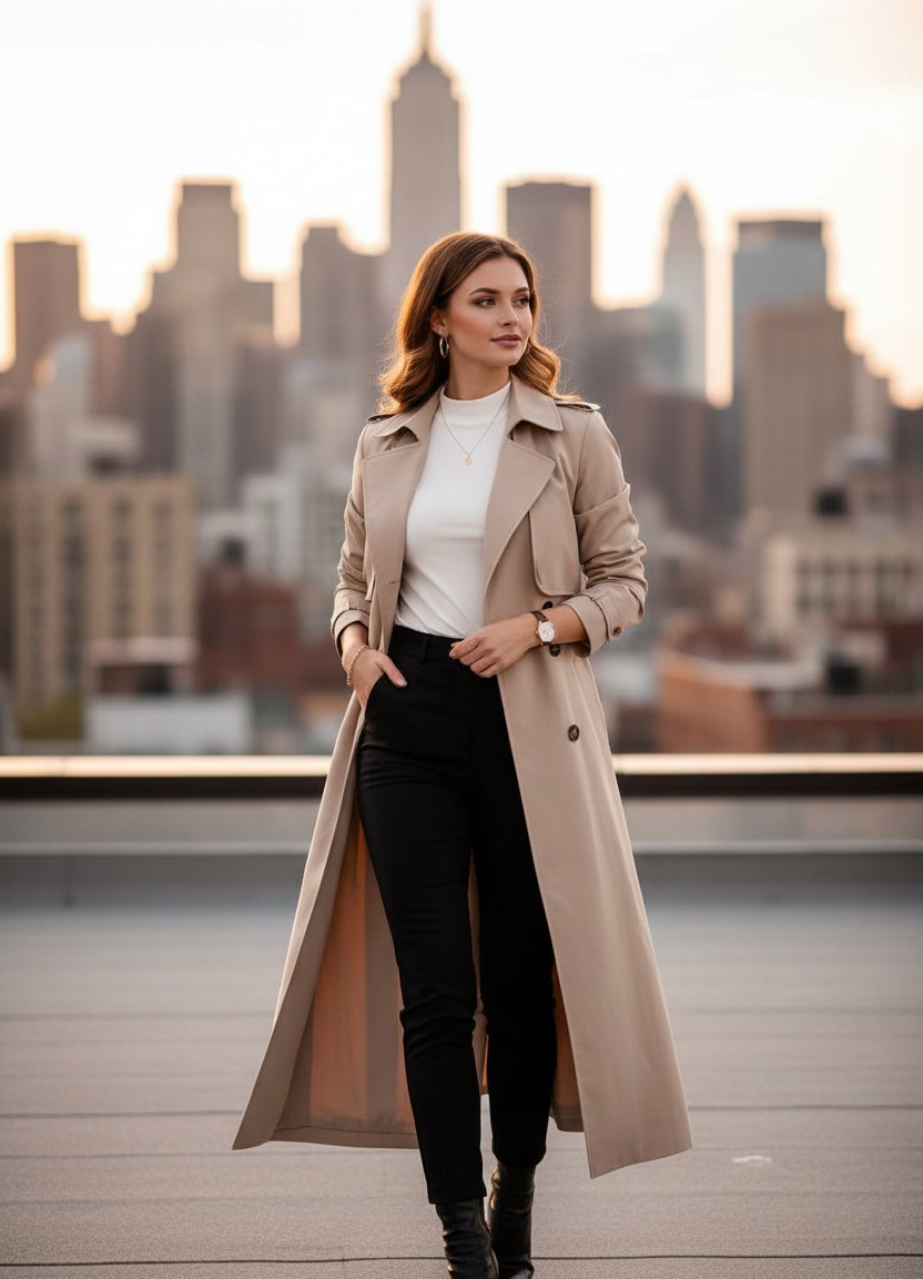 Street Style Urban — City Rooftop Lookbook (Female)