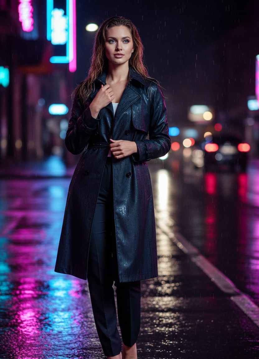 Neon City Nights — Neon Rain Street (Female)