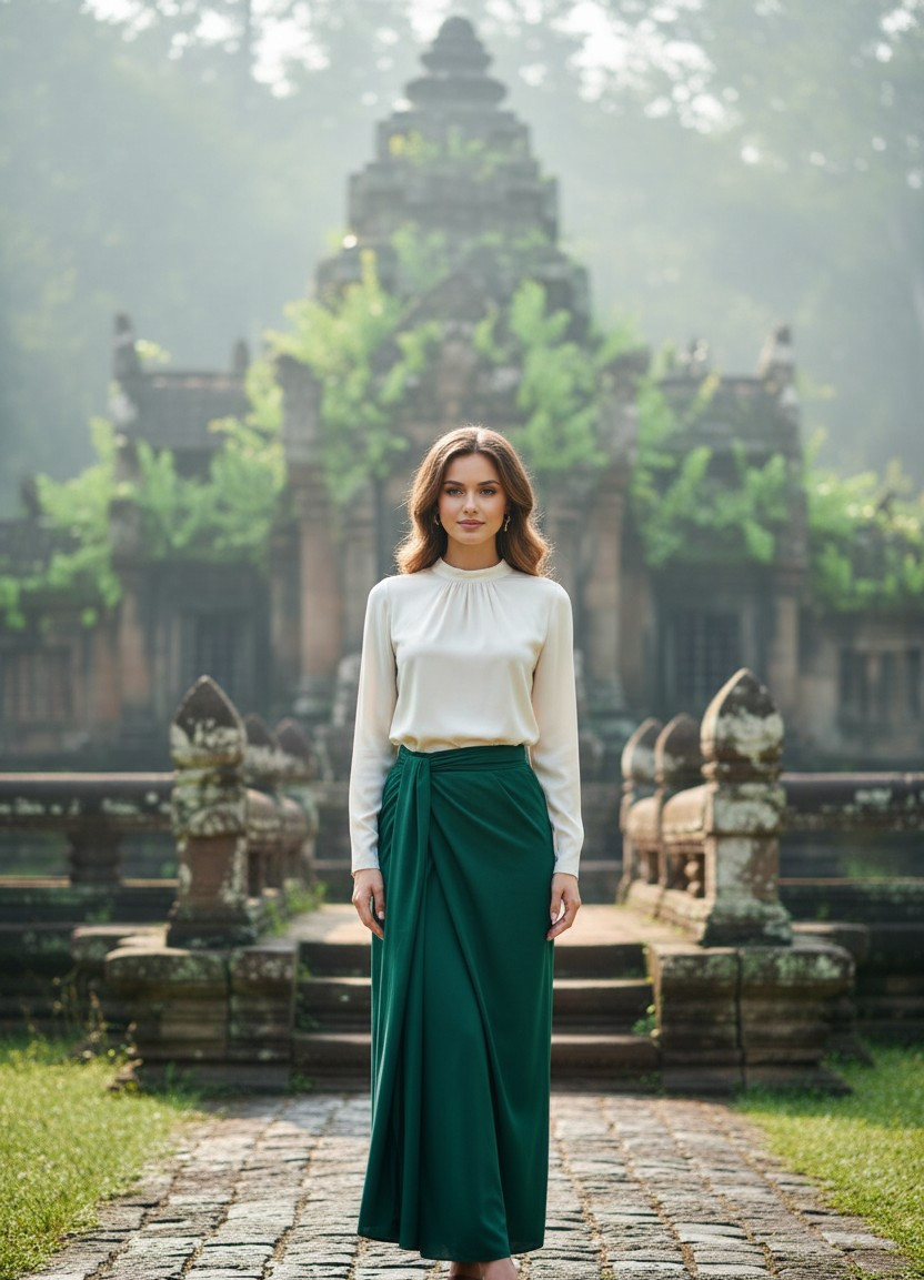 Travel & Wanderlust — Asian Temple Traveler (Female)