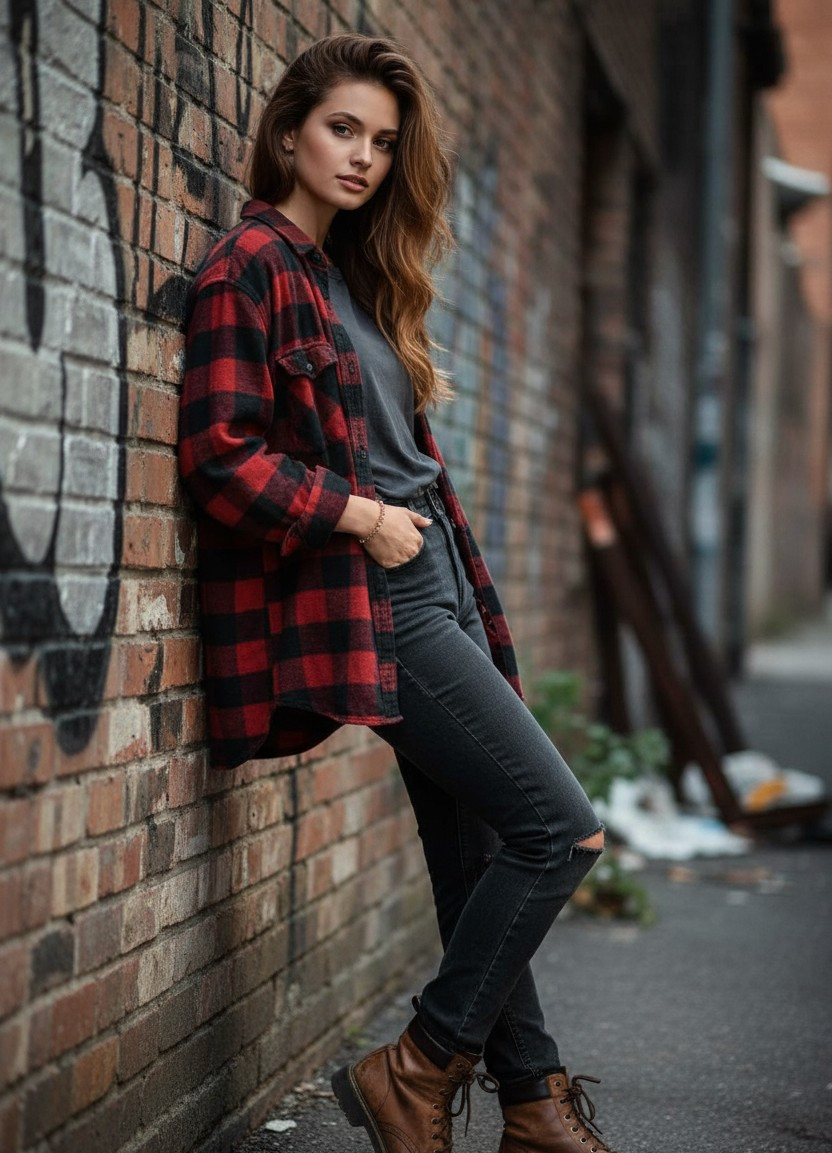 Vintage Retro Film — 90s Grunge Look (Female)