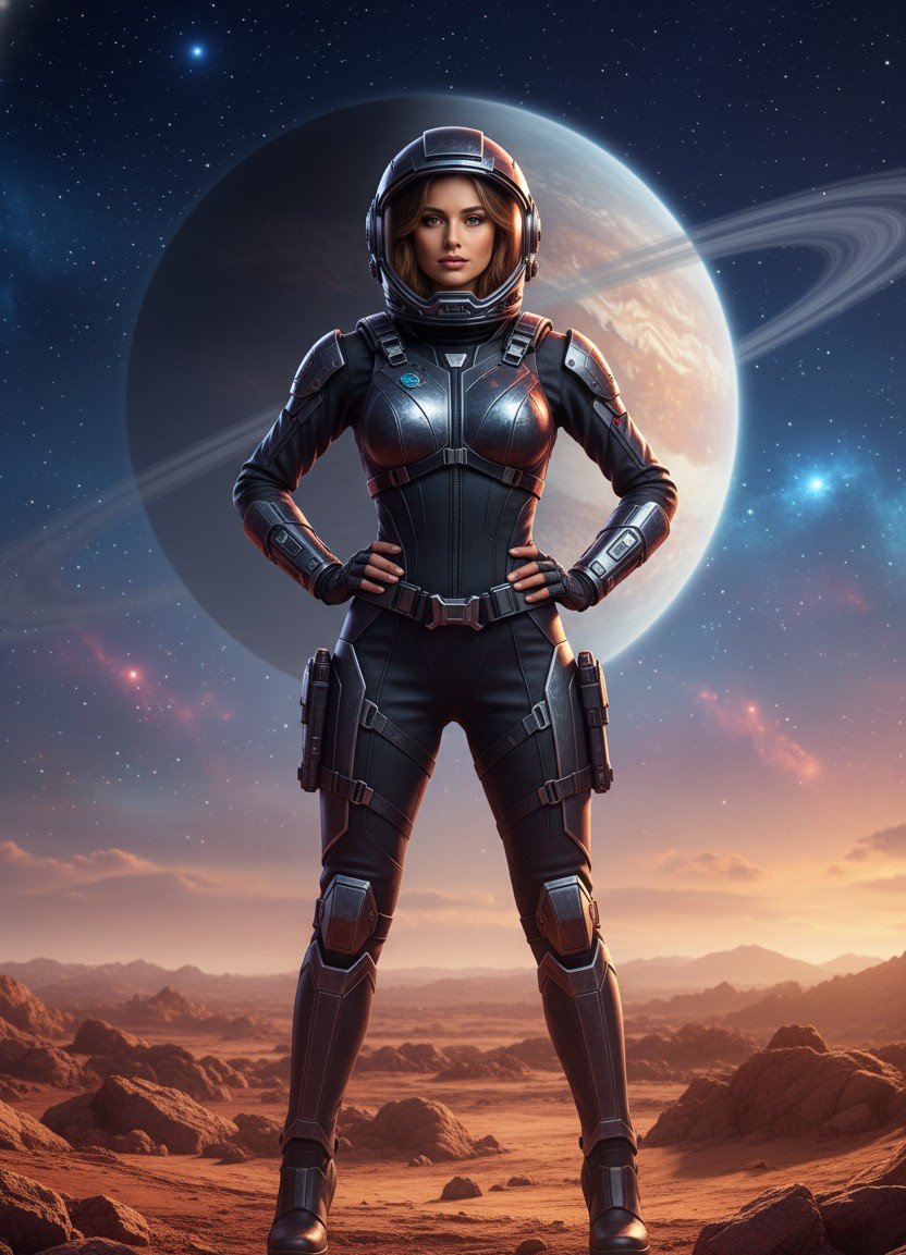 Futuristic Sci-Fi — Space Explorer (Female)