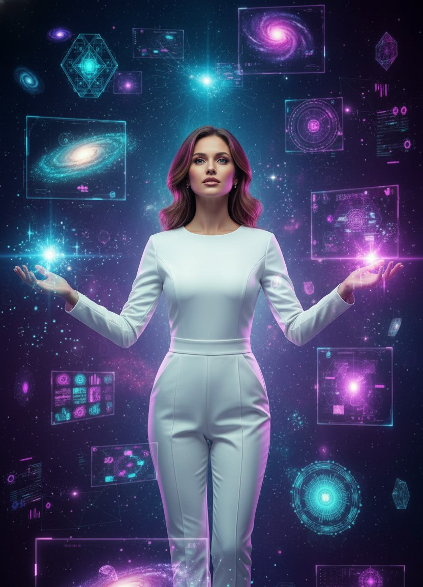 Futuristic Sci-Fi — Holographic Universe (Female)