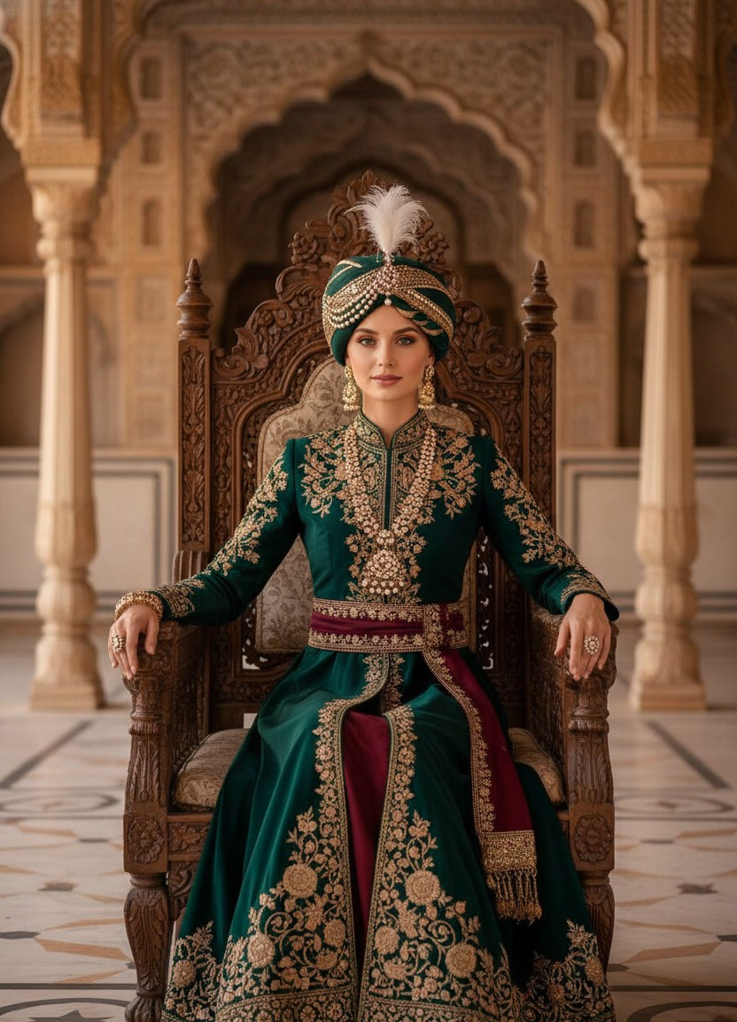 Royal & Regal — Indian Royal Portrait (Female)