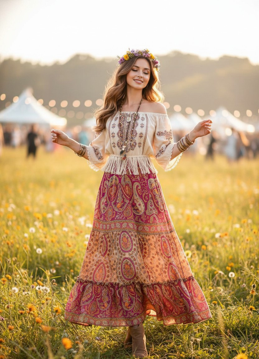 Bohemian Chic — Festival Boho Look (Female)