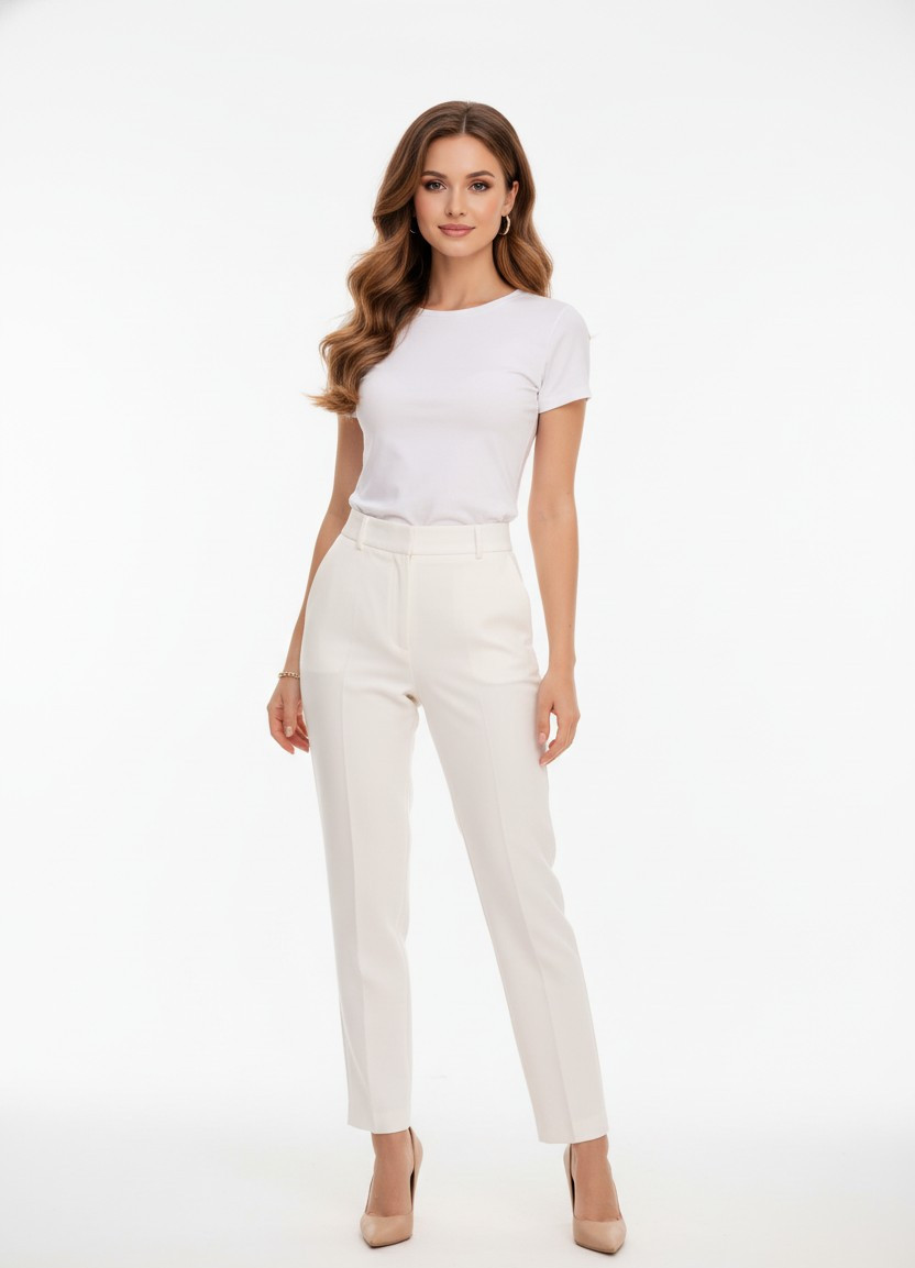 Minimalist Aesthetic — Clean White Studio (Female)