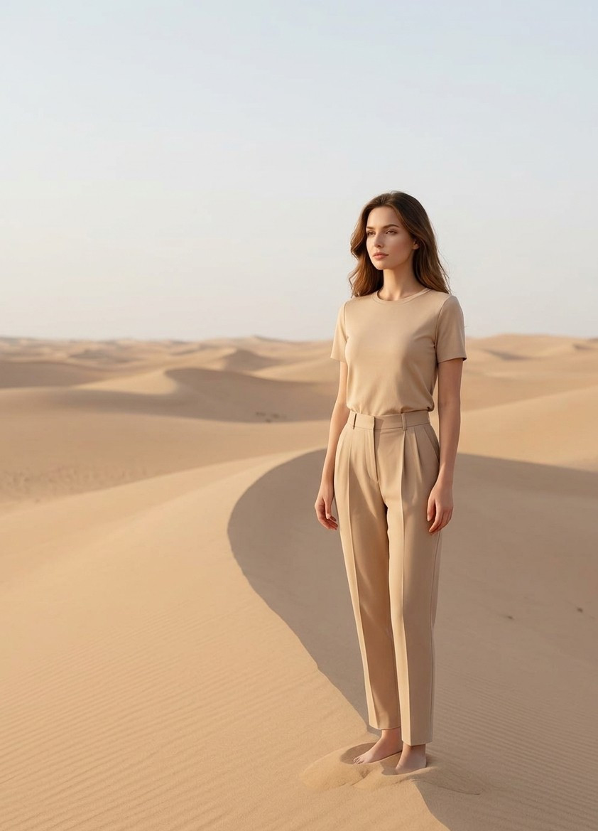Minimalist Aesthetic — Desert Sand Minimalism (Female)