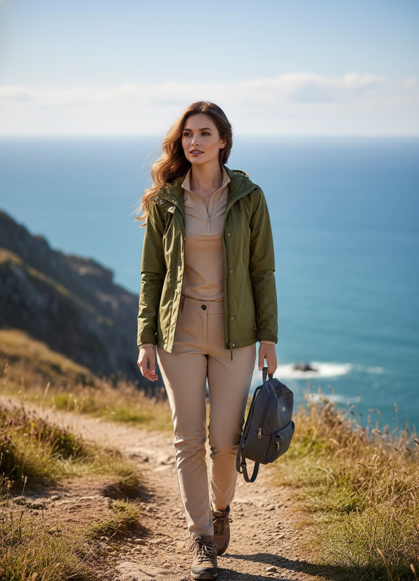 Beach & Summer Vibes — Coastal Hiking Style (Female)