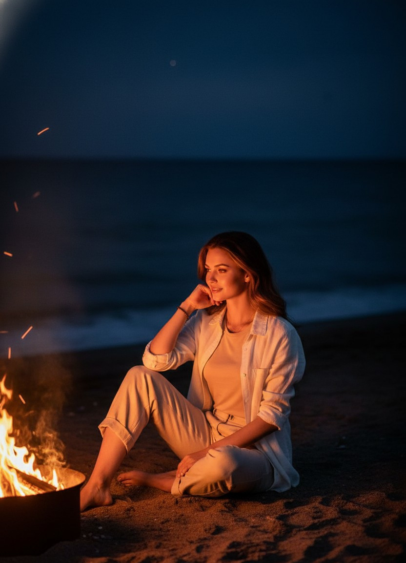 Beach & Summer Vibes — Beach Bonfire Night (Female)