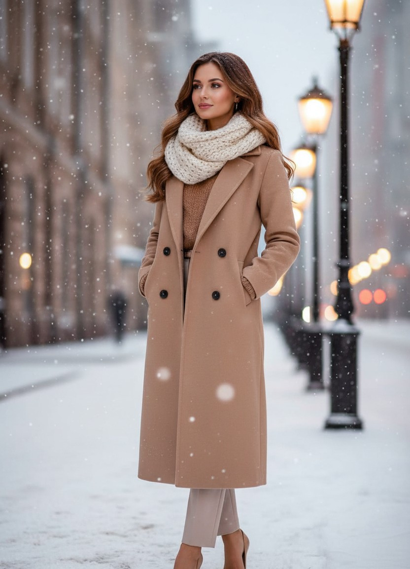 Winter & Snow Vibes — Snowfall Evening Glow (Female)