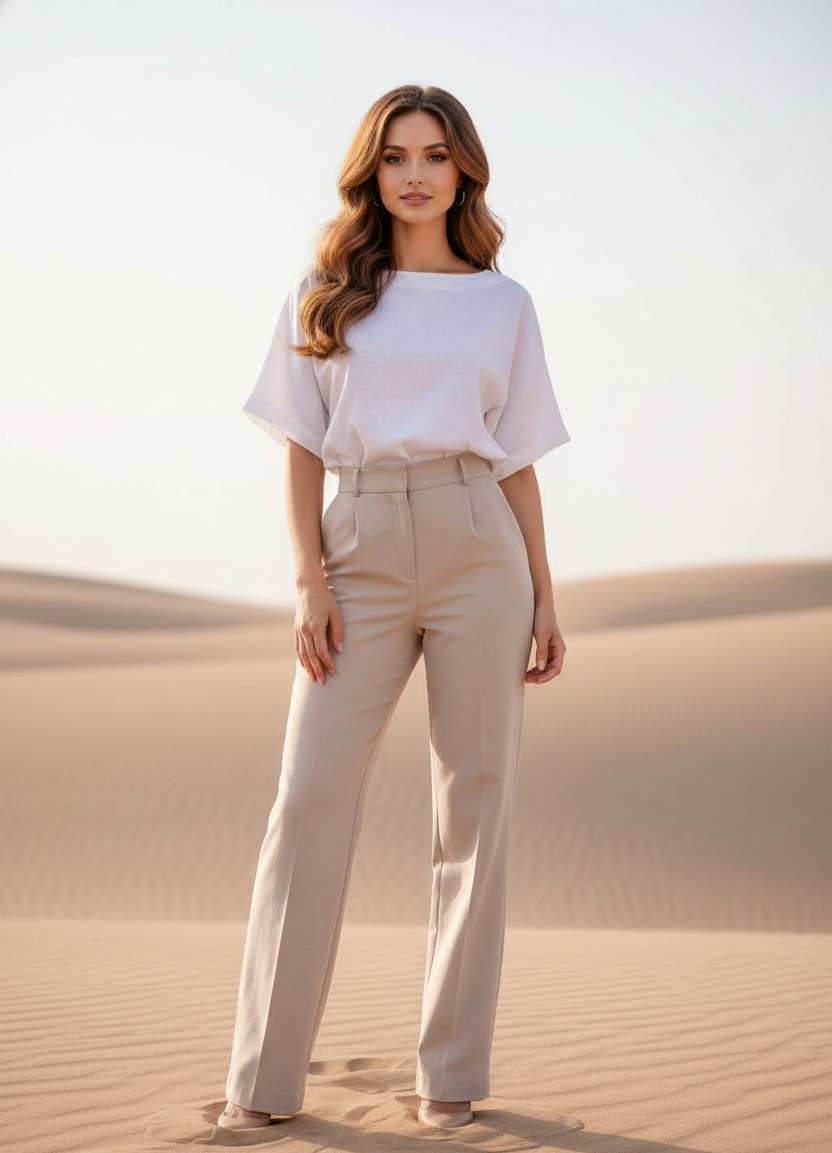 Desert & Boho — Minimal Desert Editorial (Female)