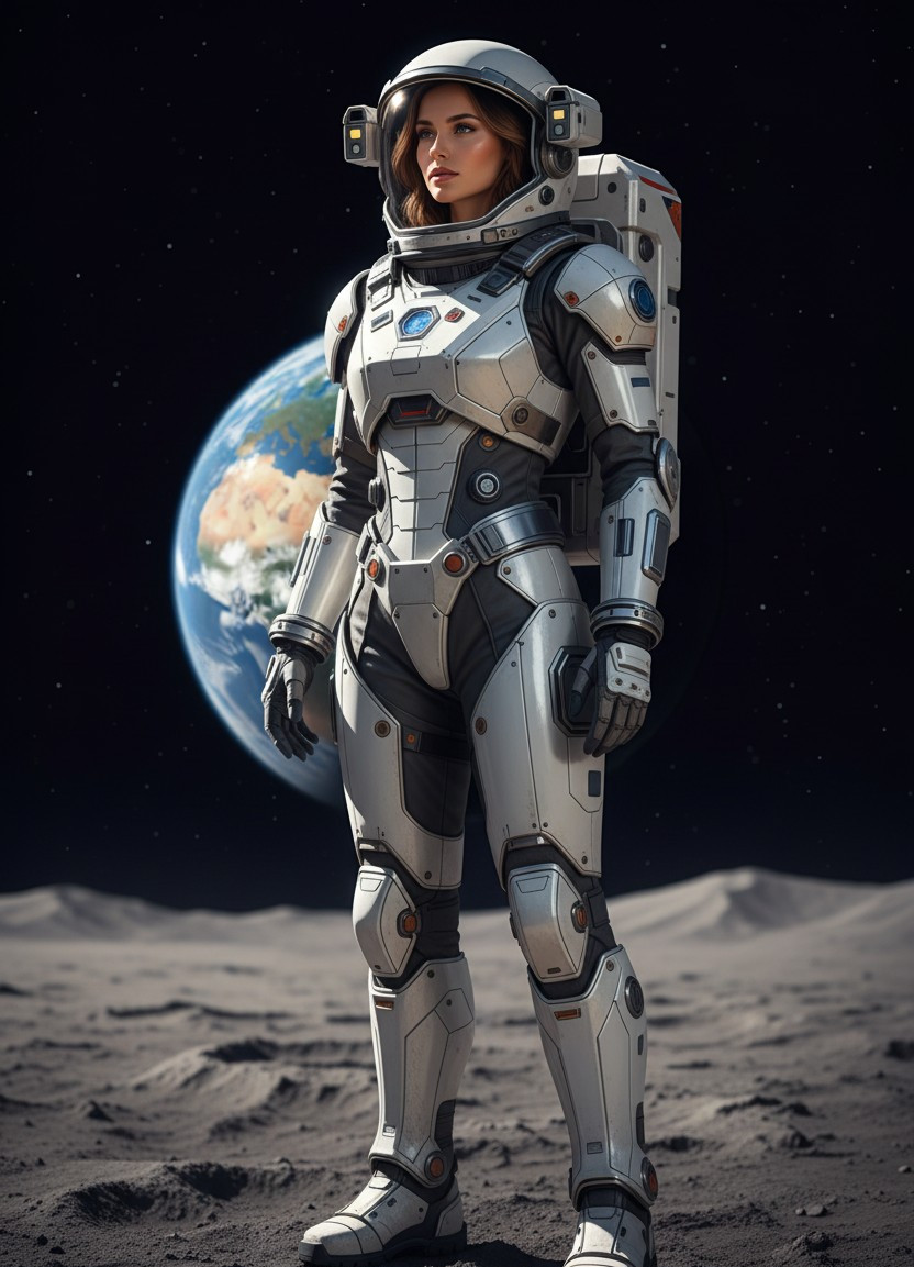 Celestial & Space — Lunar Surface Scene (Female)