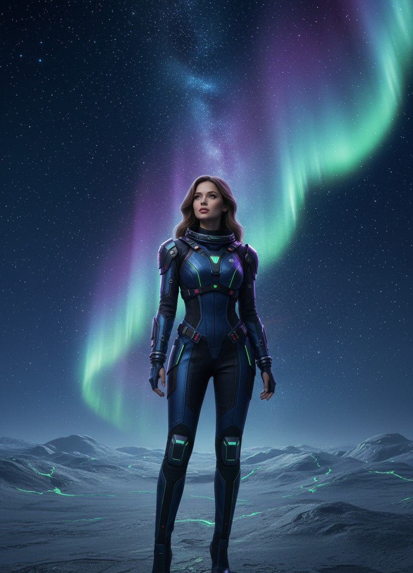 Celestial & Space — Aurora Space Horizon (Female)