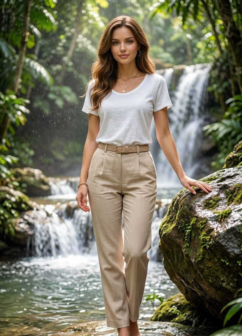 Tropical Paradise — Tropical Waterfall Escape (Female)