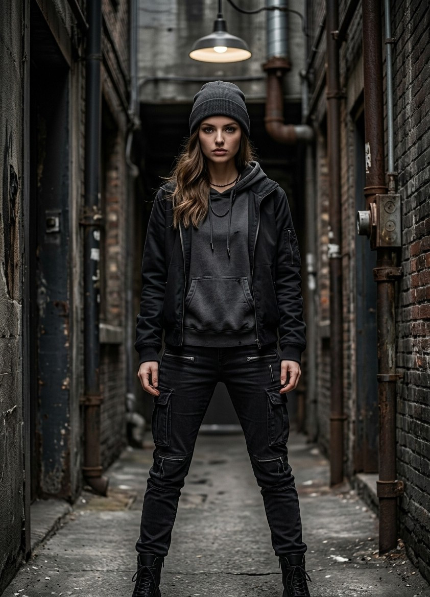 Industrial Urban — Gritty Urban Alley (Female)