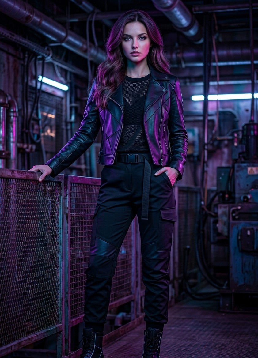 Industrial Urban — Neon Industrial Night (Female)