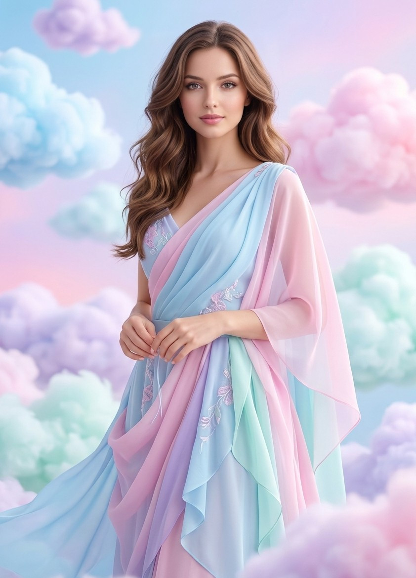 Pastel Dreamland — Pastel Sky Clouds (Female)