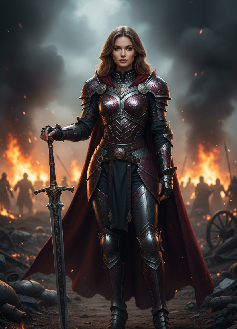 Warrior & Epic — Fantasy Battle Champion (Female)