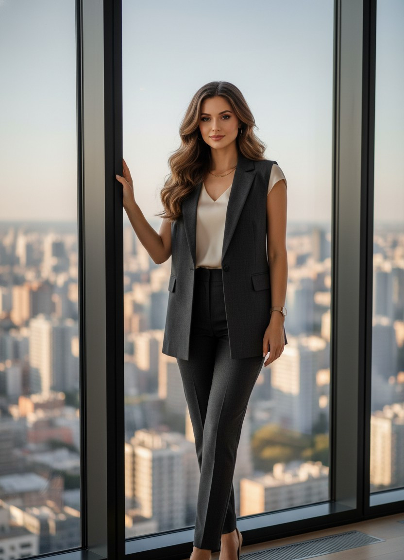 Rooftop City Views — Urban High Rise (Female)