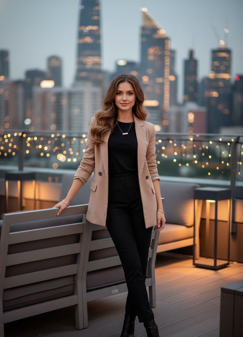 Rooftop City Views — Luxury Rooftop Lounge (Female)