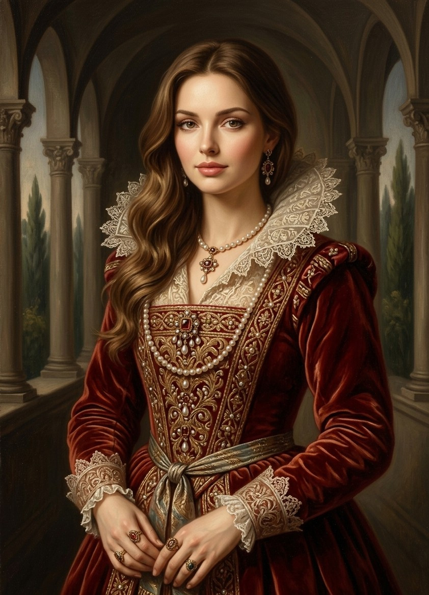 Renaissance Art — Classical Oil Painting (Female)