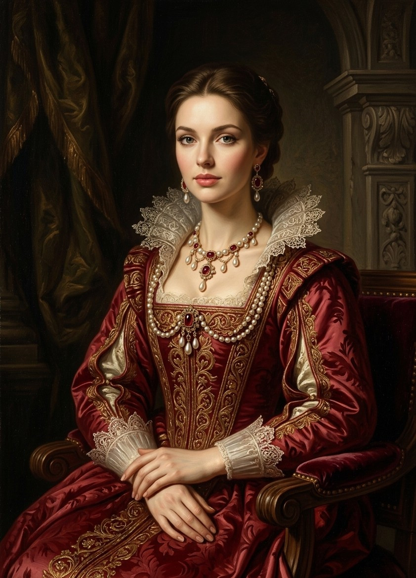 Renaissance Art — Baroque Light Portrait (Female)