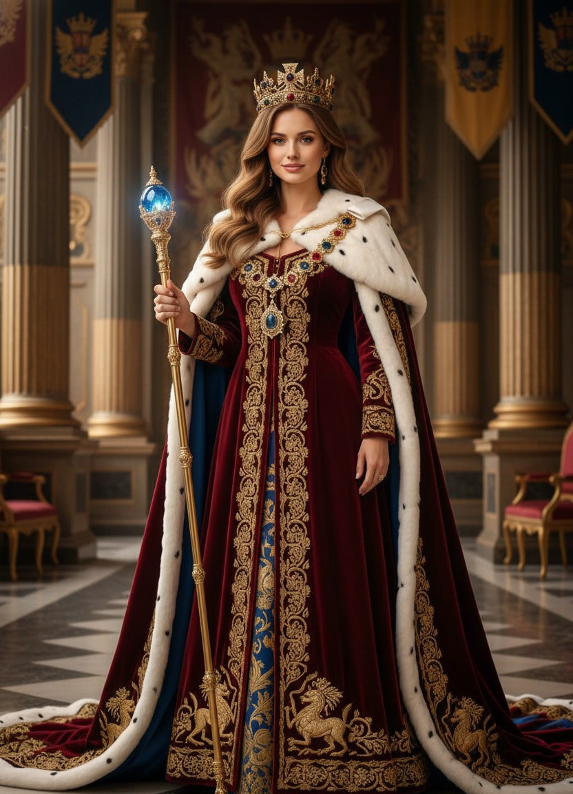 Wellness & Zen — Royal King Portrait (Female)