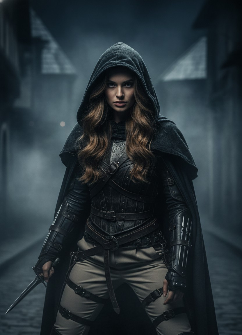 Wellness & Zen — Dark Assassin Portrait (Female)