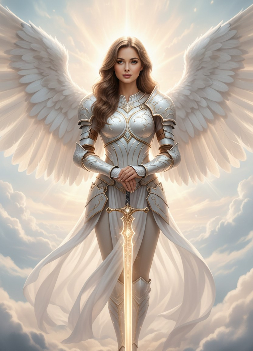 Wellness & Zen — Angelic Guardian Portrait (Female)