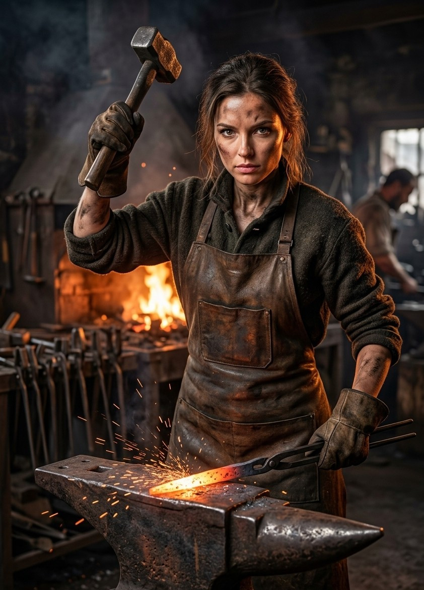 Artisan & Craft — Blacksmith Forge Master (Female)
