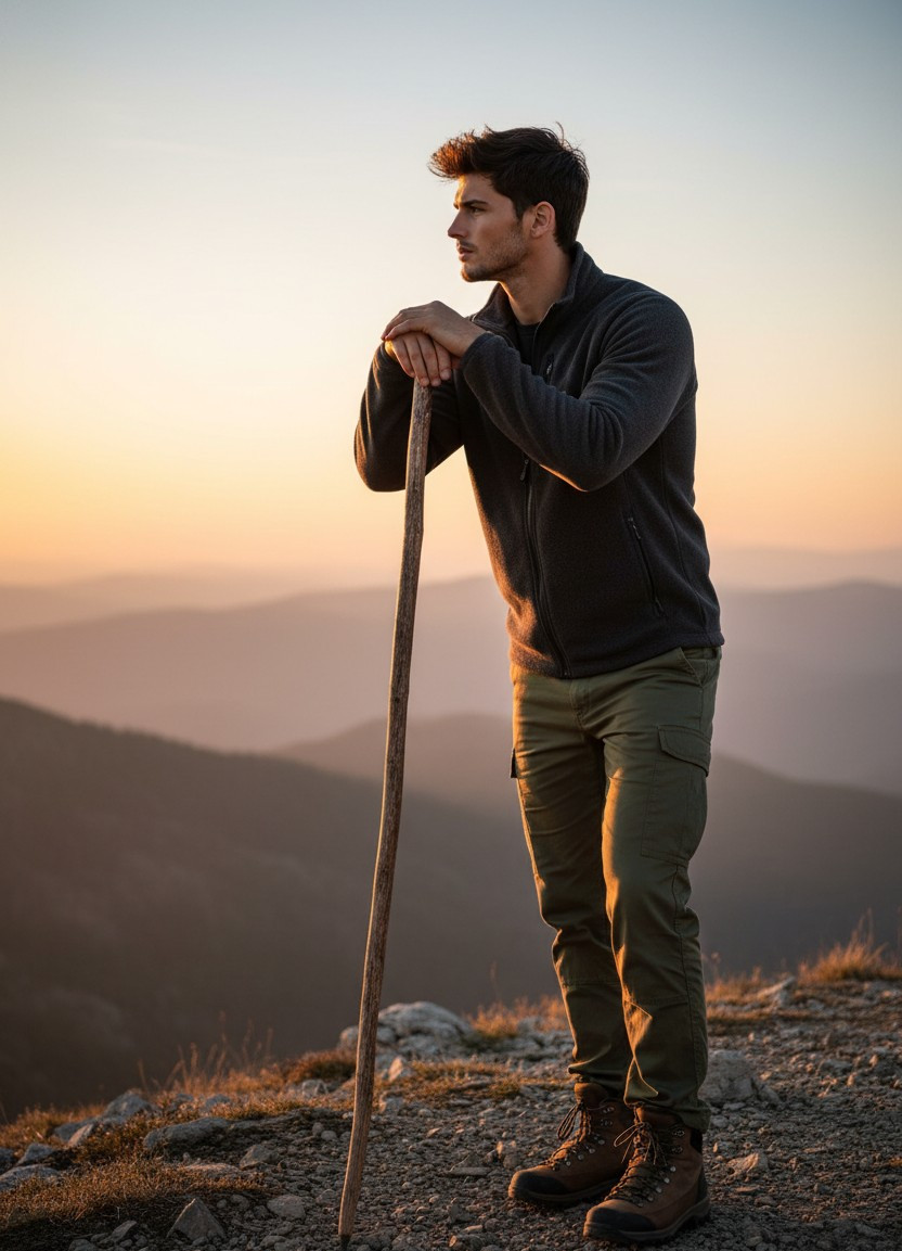 Artistic & Creative — Sunset Summit Portrait (Male)