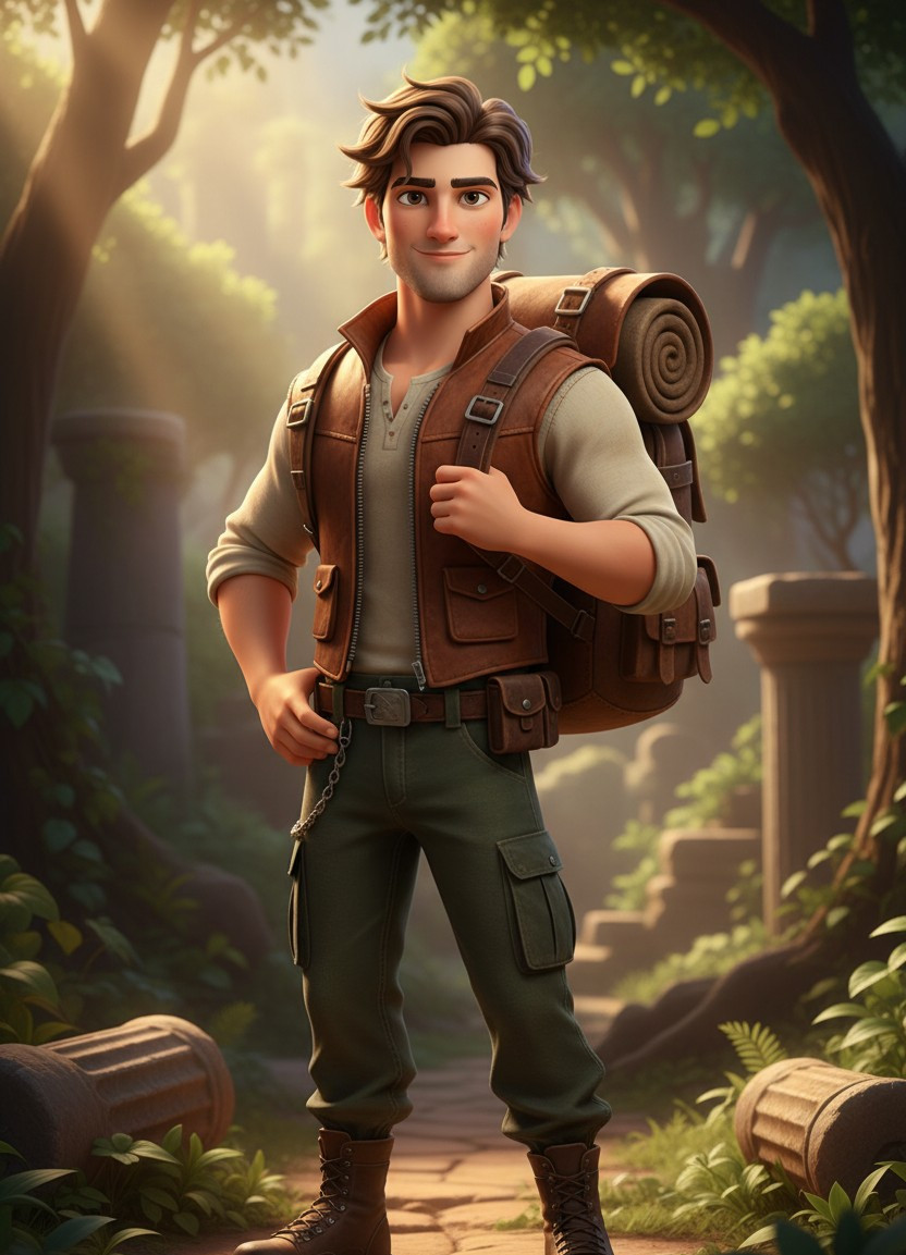 CARTOON PORTRAIT CATEGORY — Animated Movie Cartoon (Male)