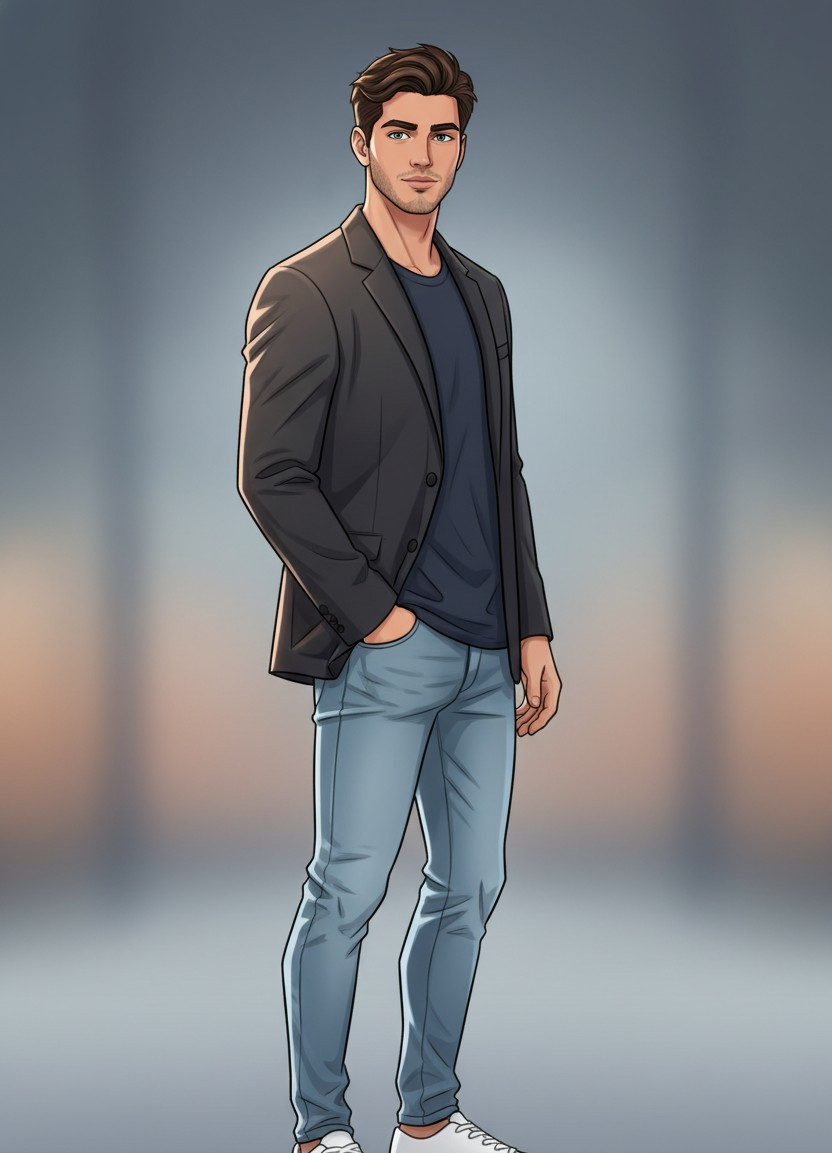 CARTOON PORTRAIT CATEGORY — Cinematic Cartoon Portrait (Male)
