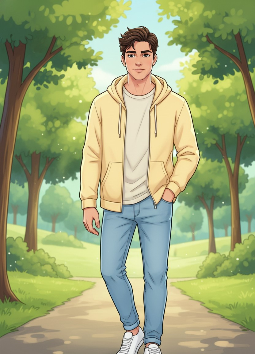 CARTOON PORTRAIT CATEGORY — Sunny Park Cartoon (Male)