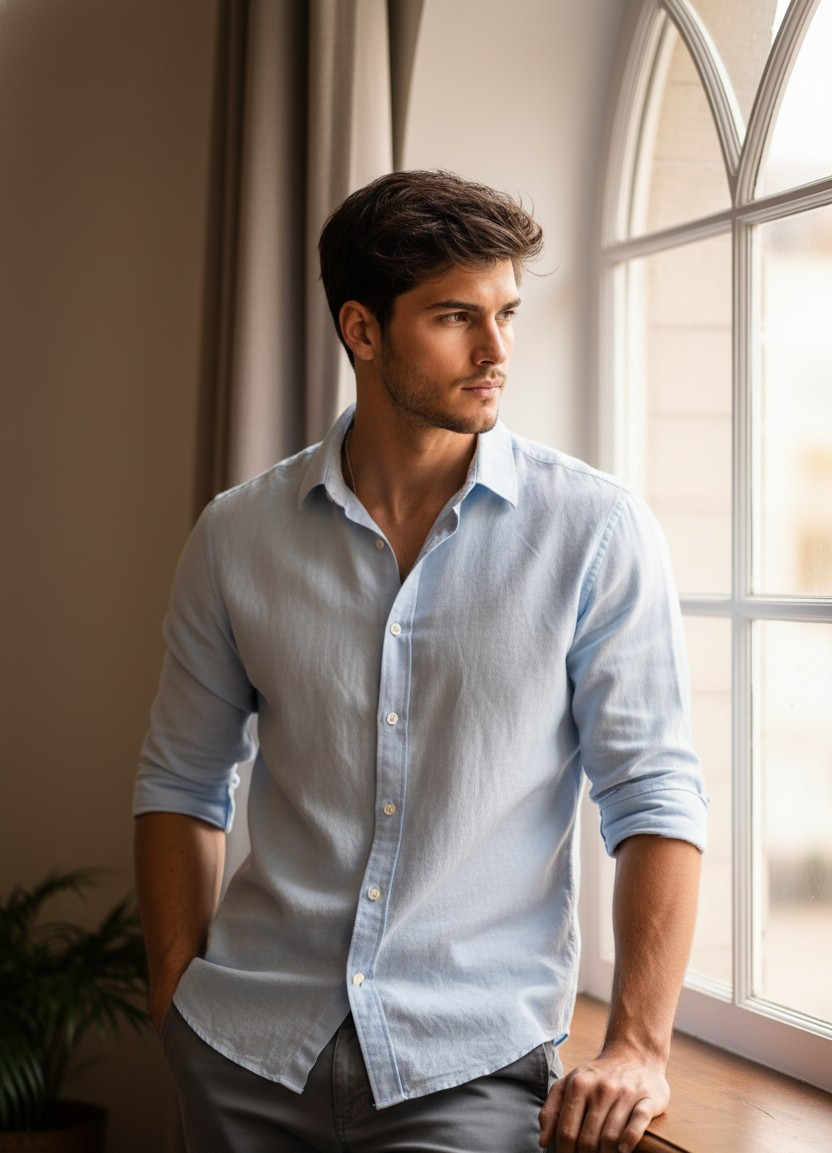 Soft Dreamy Natural Light — Window Light Portrait (Male)
