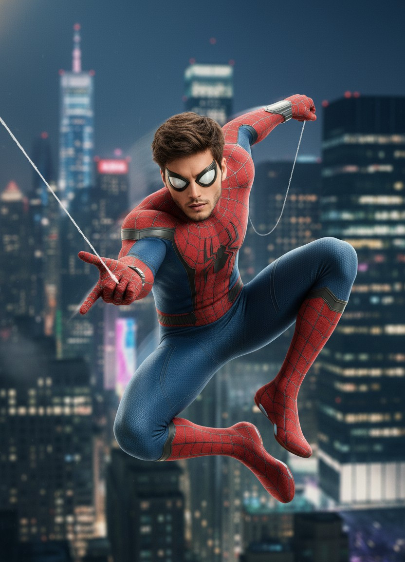 Superhero Portraits — Spider-Style Agile Superhero (Male)