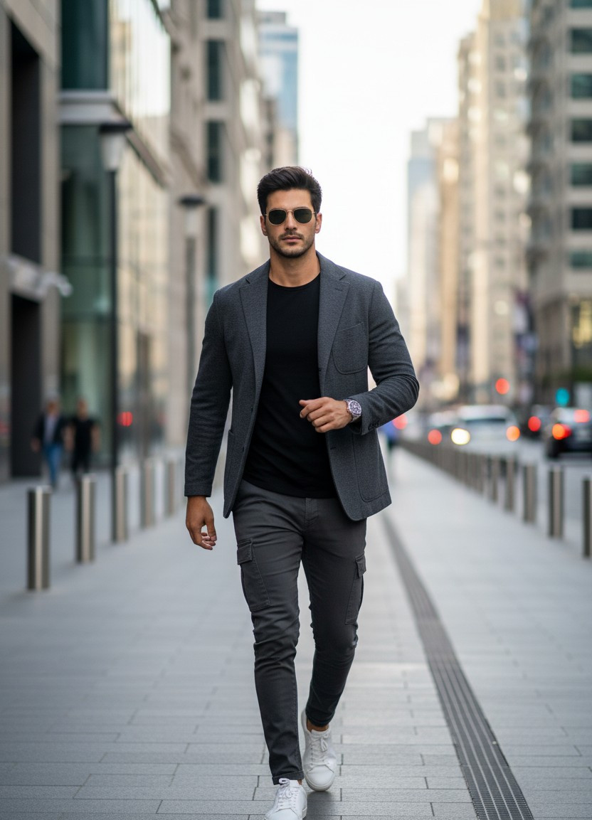 Instagram Model Aesthetic — Street Style Editorial (Male)