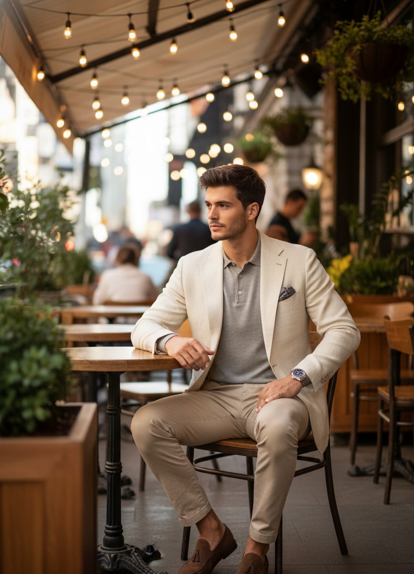 Instagram Model Aesthetic — Café Lifestyle (Male)