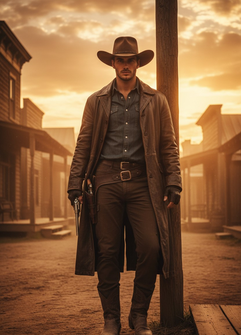 Cinematic Game Heroes — Wild West Gunslinger (Male)