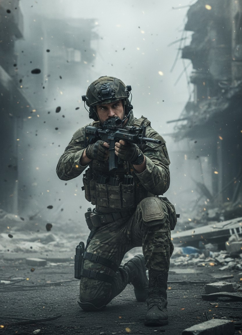 Cinematic Game Heroes — Special Forces Soldier (Male)