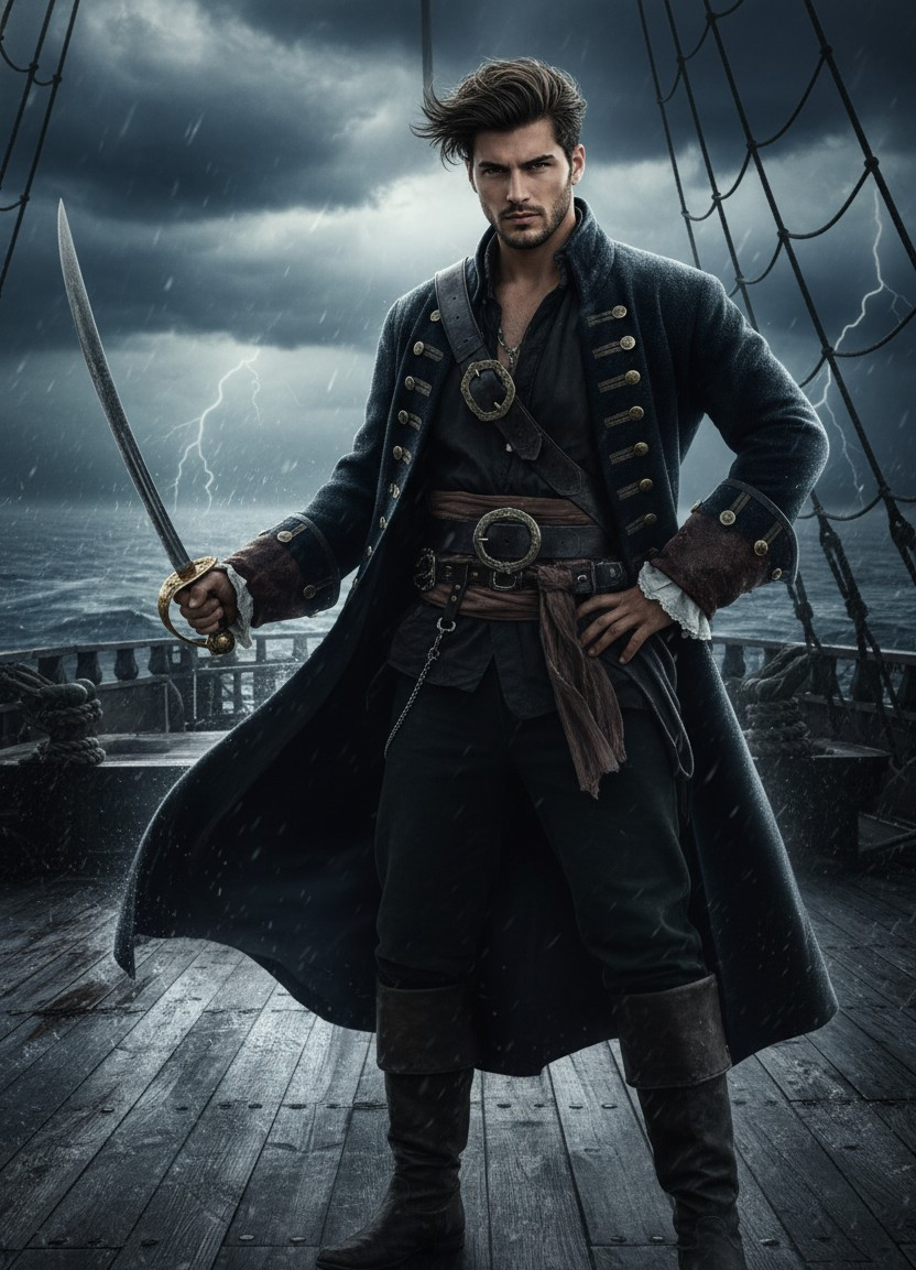 Cinematic Game Heroes — Pirate Captain Legend (Male)