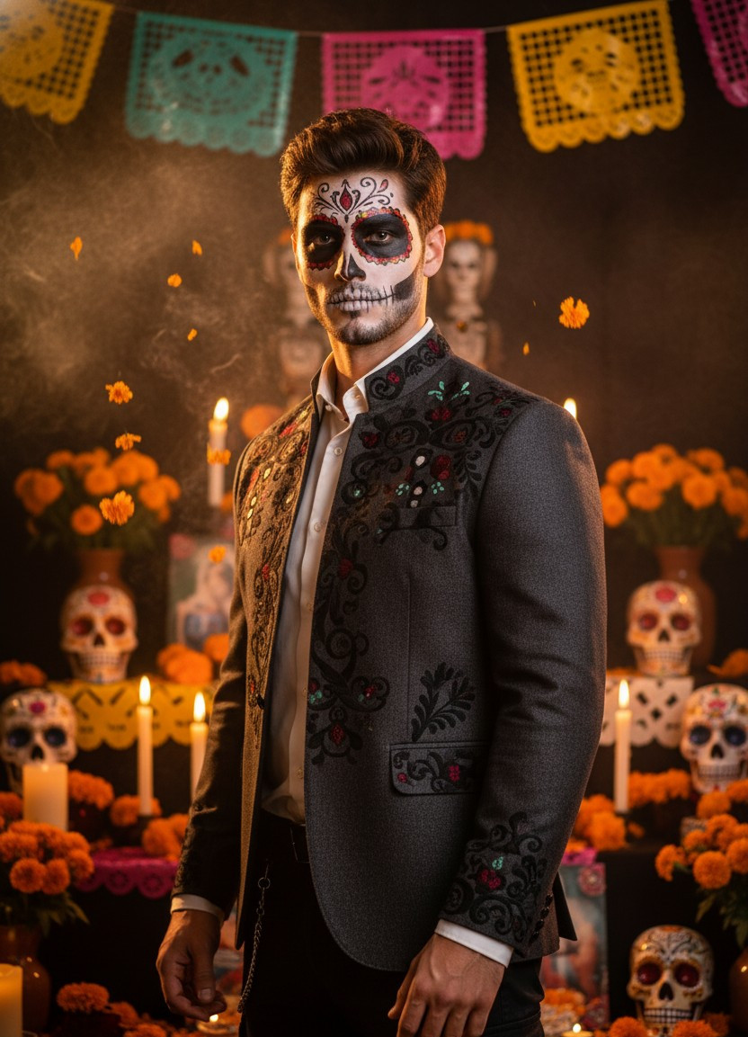 Worldwide Festival & Cultural Looks — Mexican Day of the Dead (Male)