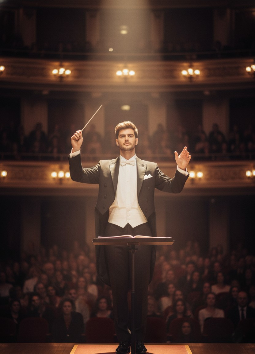 Rockstar & Music Icon — Classical Orchestra Maestro (Male)