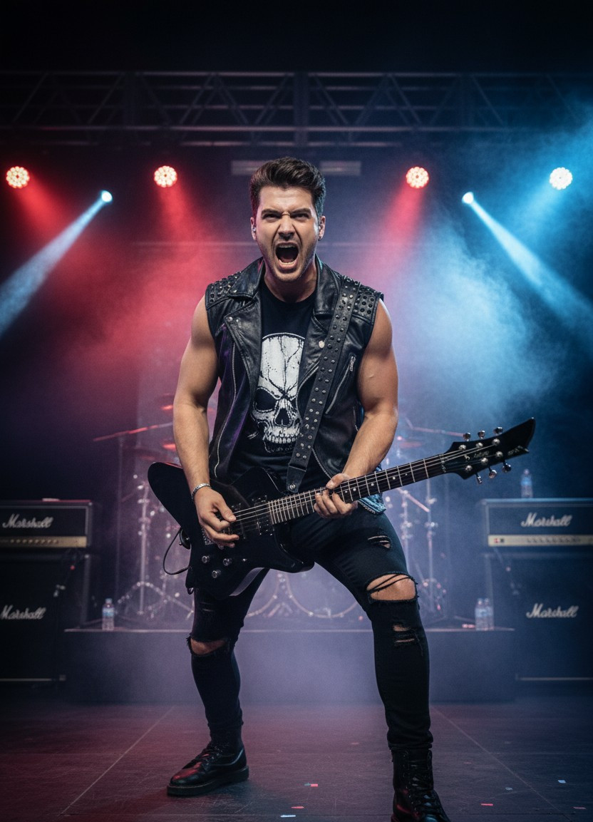 Rockstar & Music Icon — Heavy Metal Frontman (Male)