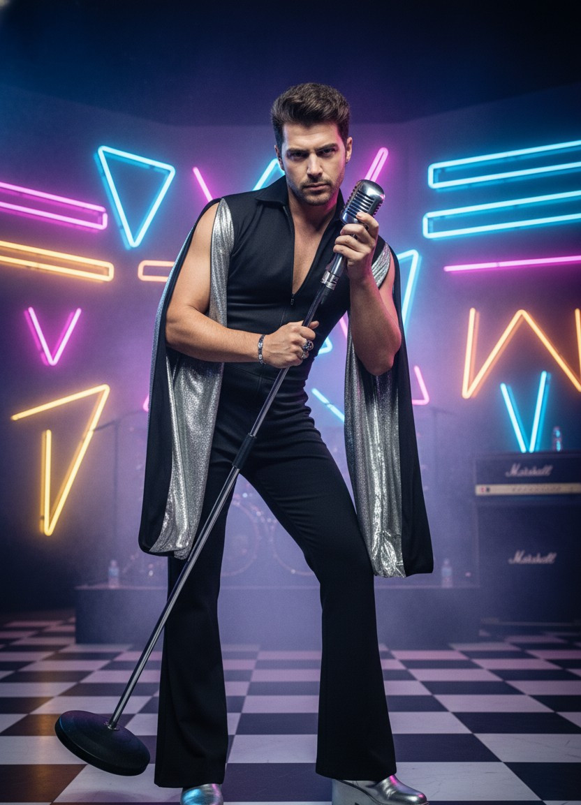 Rockstar & Music Icon — Retro 80s Music Icon (Male)