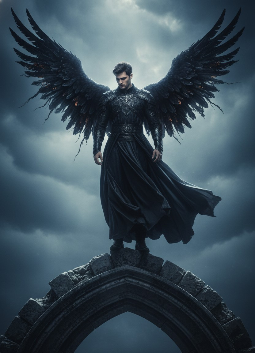 Gothic Elegance — Gothic Fallen Angel (Male)