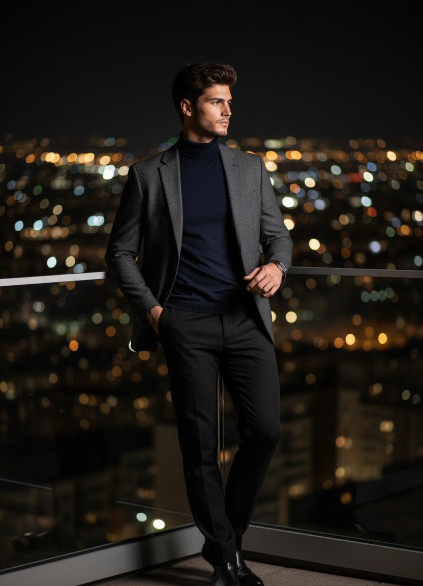 Nightlife Identity — Rooftop City View (Male)