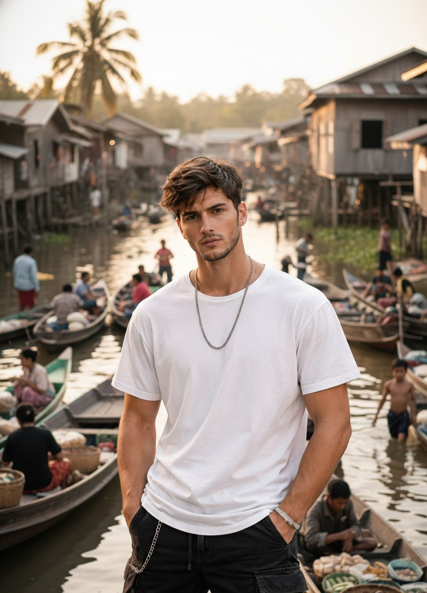 River Travelling — Cultural Village River Scene (Male)