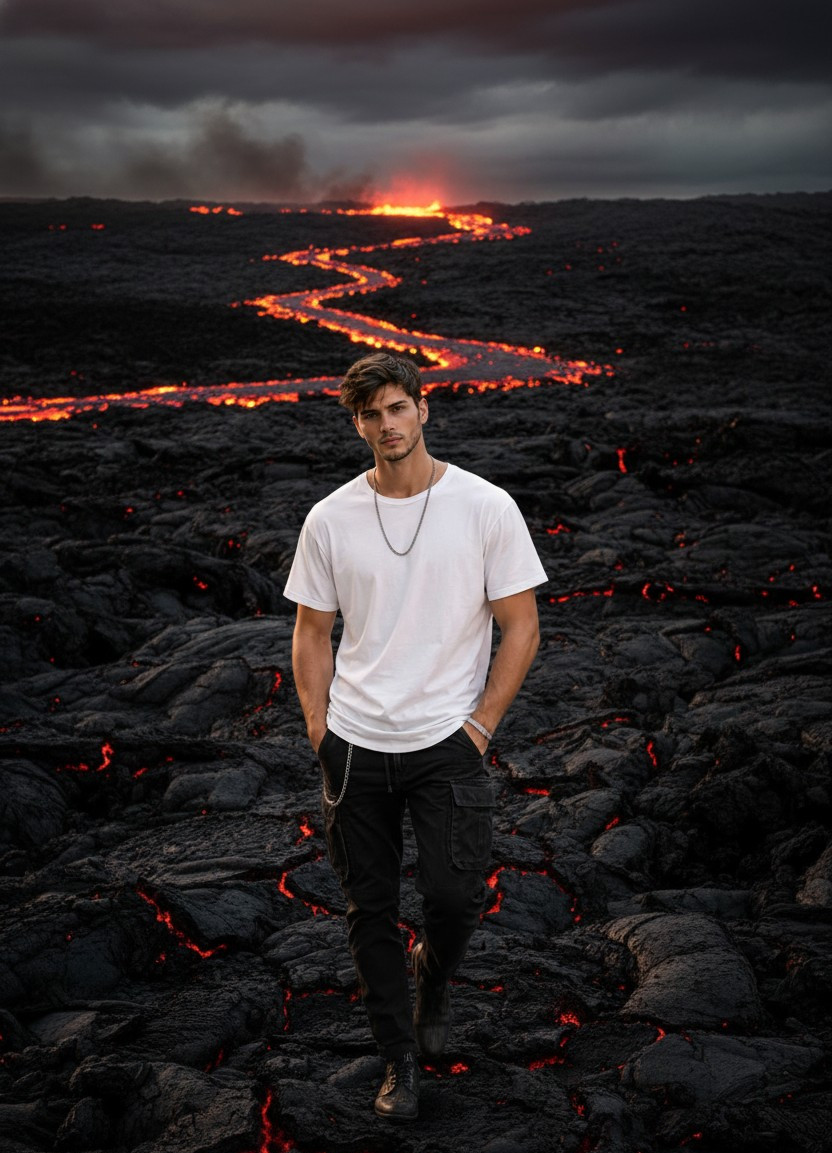 Volcanic Land — Lava Field Explorer (Male)